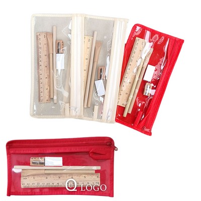 Eco-Friendly Pencil Case Stationery Set