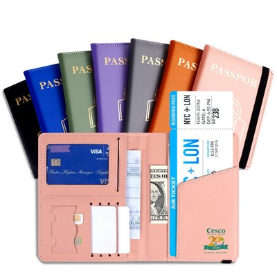 PU Leather Passport Holder