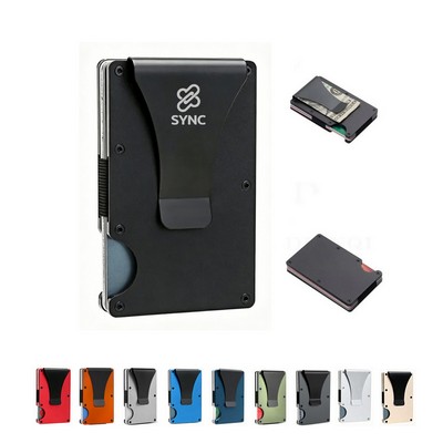 RFID Blocking Money Clip Card Holder
