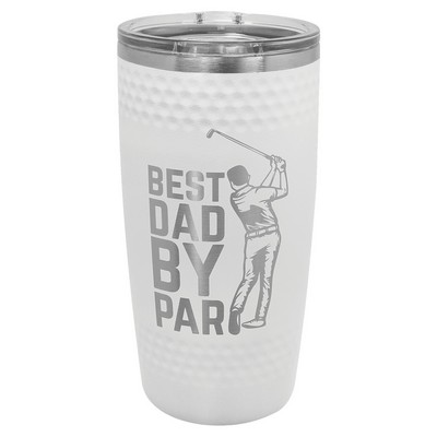 PC 20 oz. Golf Tumbler w/ Dimples & Slider Lid