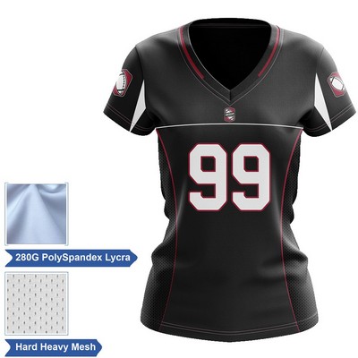 Women's Premium Sub Football Fanwear Jersey w/ Siding