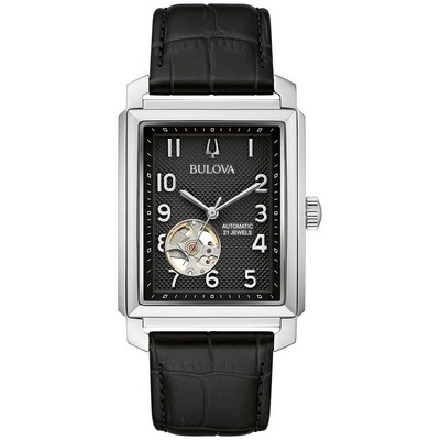 Bulova Watches Men's Automatic Classic Leather Strap Watch