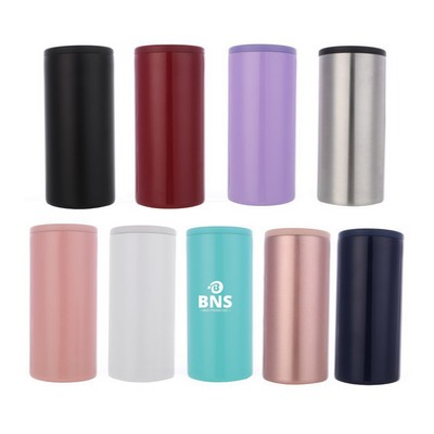 Double Layer 304 Stainless Steel 12oz Insulated Beverage Can Cooler