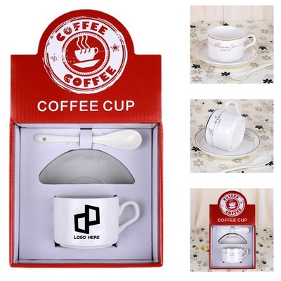 Coffee Cups Saucers Set