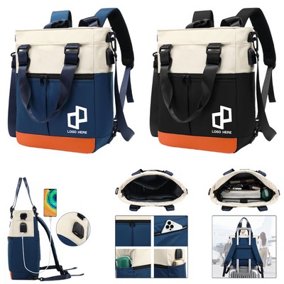 Women Tote Backpack W/ Multi-Pocket