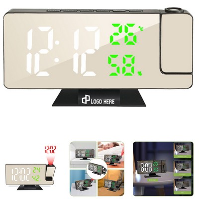 Multifunctional Creative Led Projection Clock w/ Radio