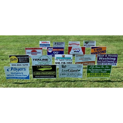 24"x16" Poly-bag Yard Sign (2 Color)