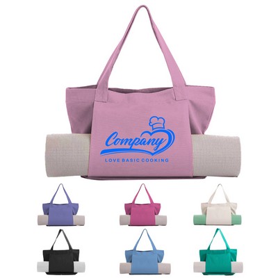 Large-Capacity Canvas Yoga Bag