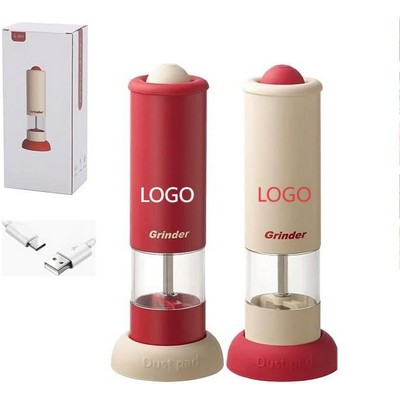 Automatic Electric Gravity Salt and Pepper Grinder with LED Light
