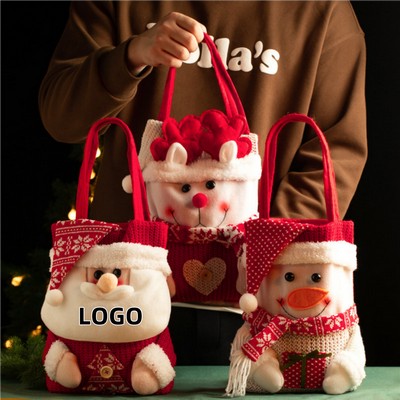 Festive Reusable Christmas Gift Bag
