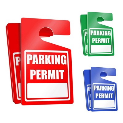 Parking Permit Hang Tag