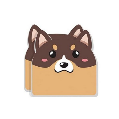 Custom 30 Sheets Paper Cute Dog Sticky Notes Markers Notes