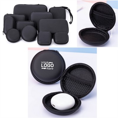 EVA Round Colorful Earphone Carrying Case