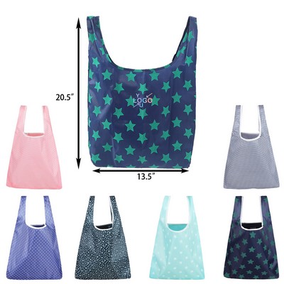 Foldable Reusable Grocery Shopping Tote Bags
