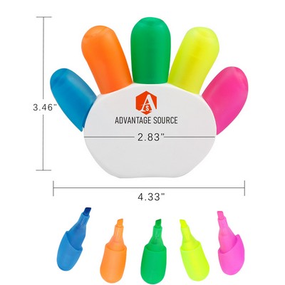 Cute Hand-Shaped Highlighter for School and Office
