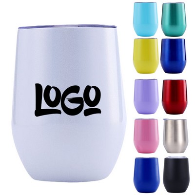 12Oz Stainless Steel Insulated Wine Tumbler