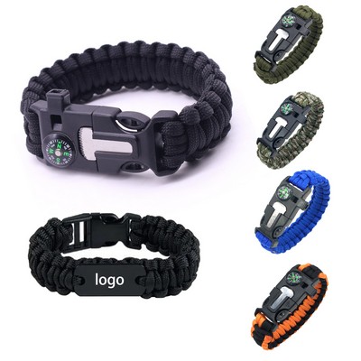 5-in-1 Life Saving Seven-core Paracord Braided Wristband