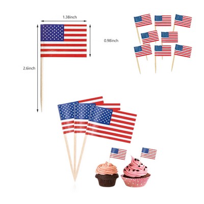 Natural Bamboo Healthy Eco-Friendly Toothpicks Food Skewers