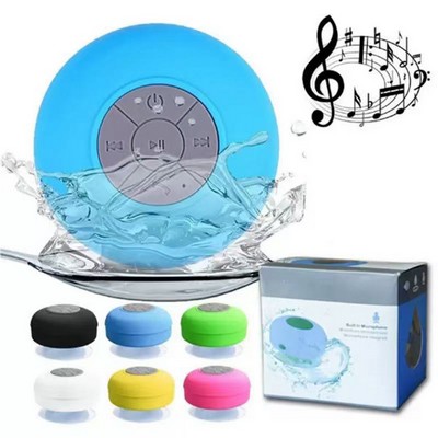 Waterproof Bluetooth Speaker With Silicone Suction Cup