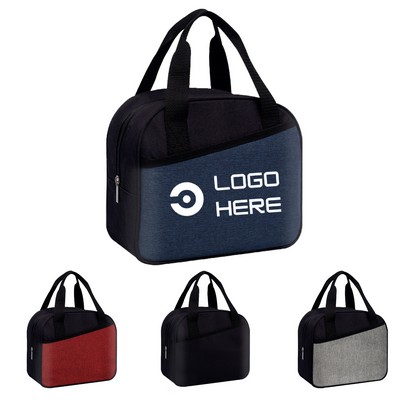 Insulated Lunch Tote Bag with Zipper Closure