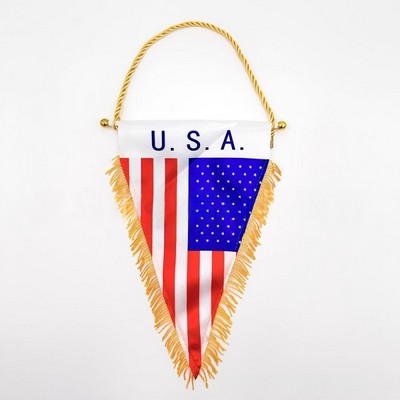 Aruba National Flag Bunting – 15x25cm Double-Sided with Tassels