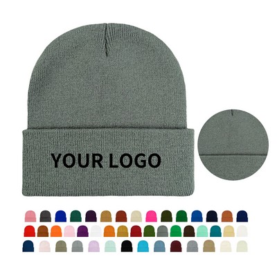 Warmer Knit Beanie Hat With Stylish Cuff Design