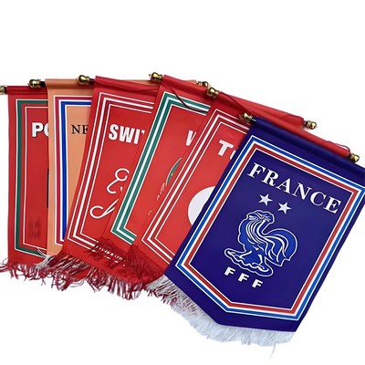 Double-sided Custom Hanging Flag Pennant