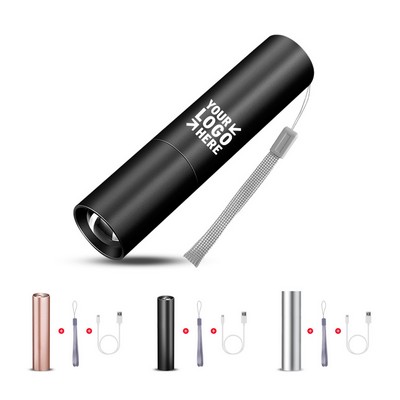 Fixed Focus Rechargeable Flashlight