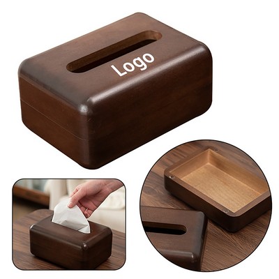 Wooden Pull-Out Paper Napkin Box Tissue Holder
