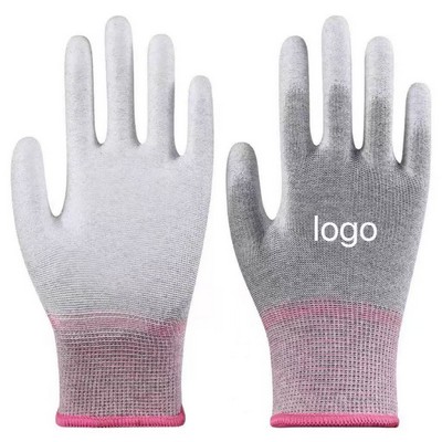 PU Carbon Fiber Coated Palm Gloves