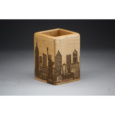 Hardwood Pen Holder