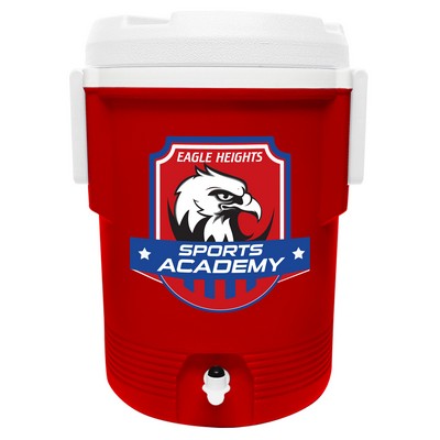 5-Gallon NYC® Montana Beverage Cooler - Red