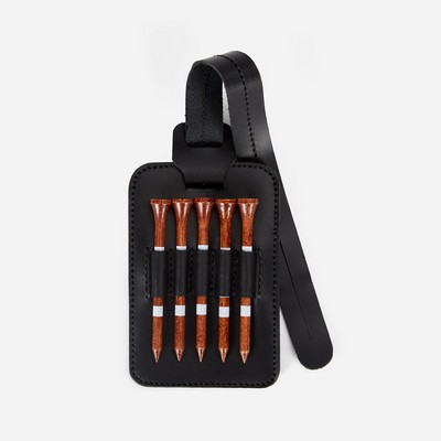 Black Golf Tee Tag