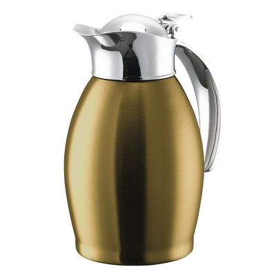 0.6 Liter Nicollet Series Vintage Gold Vacuum Insulated Carafe w/Flip Top Lid