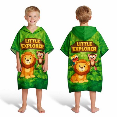 Poncho Hooded Towel for Kids