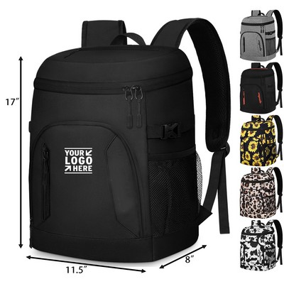 24-Can Capacity Insulated Oxford Cooler Backpack for Outdoor Use