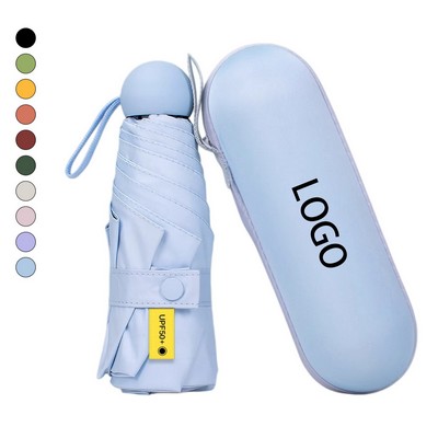 Mini Sun Protection Pocket Umbrella (With Umbrella Cover)