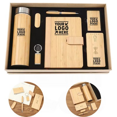 Bamboo Eco-Friendly Tech & Office Gift Set