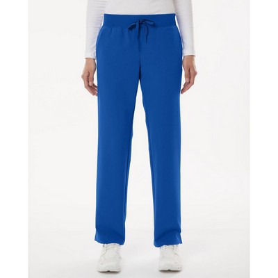 Jaanuu Women's Petite Sizes Xenos Essential Knit-Waist Scrub Pants - W20001P