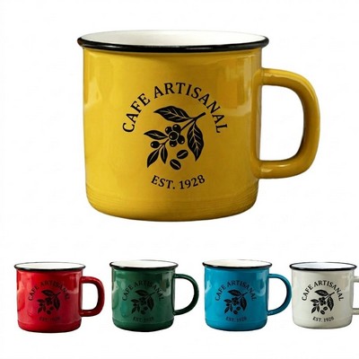 Retro Imitation Enamel Ceramic Mug