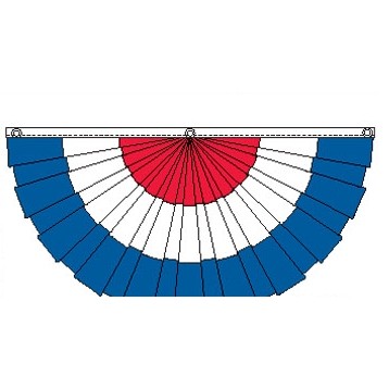 3'x6' Pleated Poly-Knit Fan