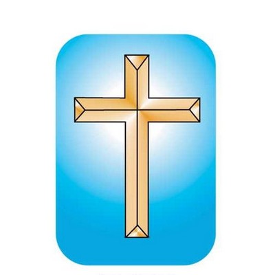 Gold Cross Executive Magnet w/ Full Magnetic Back (4 Square Inch)