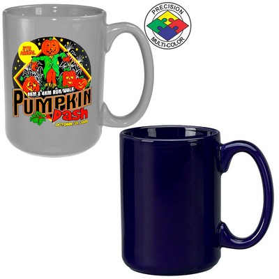 15 Oz. Cobalt El Grande Mug - Dishwasher Safe - Precision Spot Color