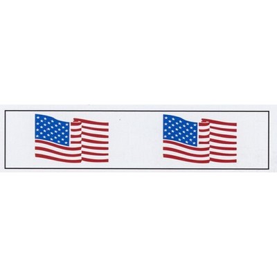 Stock Imprinted Polypro Tape 3" x 1000yds (USA Flag)