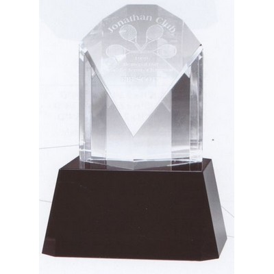 Medium Optical Crystal Peacock Award