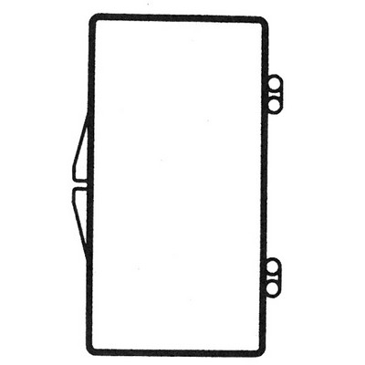 Rigid Clear Hinged Plastic Box (2 7/8"x1 3/16"x3/4")