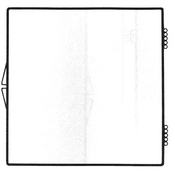 Rigid Clear Hinged Plastic Box (4 1/16"x4 1/16"x5/8")