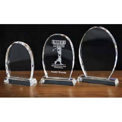 Crystal Standing Oval Award (6" x 3¾")