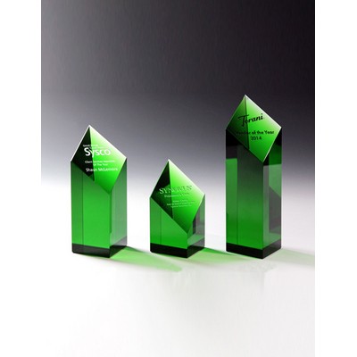 Emerald Paragon Optic Crystal Award (2-3/8"x 5")