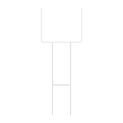 Standard Corrugated Sign Frame | 12 1/2" x 30"